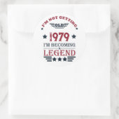 パーソナライズされたヴィンテージ誕生日プレゼント ラウンドシール (バッグ)