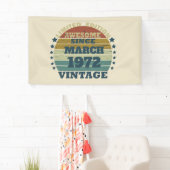 パーソナライズされたヴィンテージ誕生日プレゼント 横断幕 (インサイチュ)