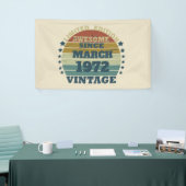 パーソナライズされたヴィンテージ誕生日プレゼント 横断幕 (トレードショー)