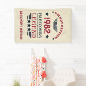 パーソナライズされたヴィンテージ誕生日プレゼント 横断幕 (インサイチュ)