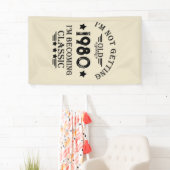 パーソナライズされたヴィンテージ誕生日プレゼント 横断幕 (インサイチュ)