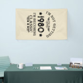 パーソナライズされたヴィンテージ誕生日プレゼント 横断幕 (トレードショー)