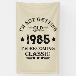 パーソナライズされたヴィンテージ誕生日プレゼント 横断幕