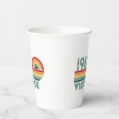 パーソナライズされたヴィンテージ誕生日プレゼント 紙コップ (左)