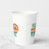 パーソナライズされたヴィンテージ誕生日プレゼント 紙コップ (右)