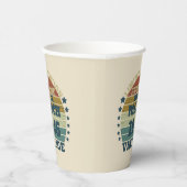 パーソナライズされたヴィンテージ誕生日プレゼント 紙コップ (右)