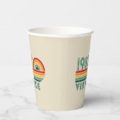 パーソナライズされたヴィンテージ誕生日プレゼント 紙コップ (右)