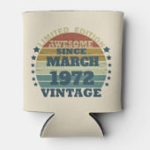 パーソナライズされたヴィンテージ誕生日プレゼント 缶クーラー (正面)