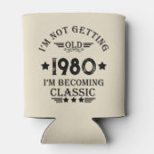 パーソナライズされたヴィンテージ誕生日プレゼント 缶クーラー (裏面)