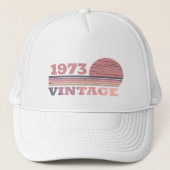 パーソナライズされたヴィンテージ誕生日女性プレゼント キャップ (正面)