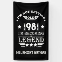 パーソナライズされたヴィンテージ誕生日白黒