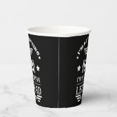 パーソナライズされたヴィンテージ誕生日白黒 紙コップ (右)