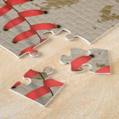 パーソナライズされたヴィンテージ野球名番号レトロ ジグソーパズル (側面)