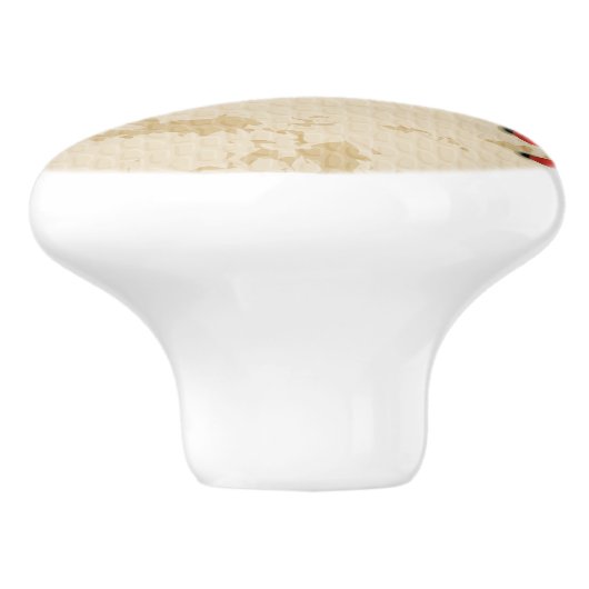 パーソナライズされたヴィンテージ野球名番号レトロ セラミックノブ (側面)