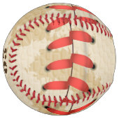 パーソナライズされたヴィンテージ野球名番号レトロ ソフトボール (正面左)