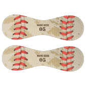 パーソナライズされたヴィンテージ野球名番号レトロ ソフトボール (パネル)