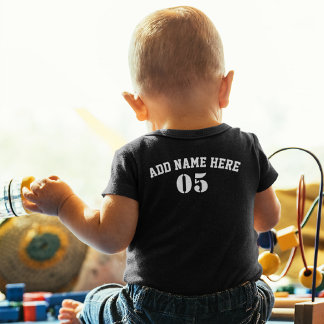 パーソナライズされたヴィンテージ野球名番号レトロ トドラーTシャツ