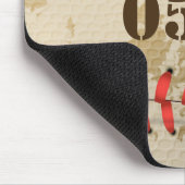 パーソナライズされたヴィンテージ野球名番号レトロ マウスパッド (コーナー)