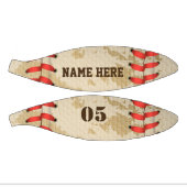 パーソナライズされたヴィンテージ野球名番号レトロ ミニバスケットボール (パネル)