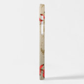 パーソナライズされたヴィンテージ野球名番号レトロ iPhoneケース (左側面)