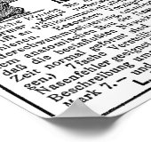 パーソナライズされたヴィンテージ鼻調整プリント ポスター (角)