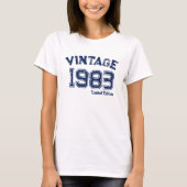 パーソナライズされたヴィンテージ1983年限定版Tシャツ Tシャツ (正面)