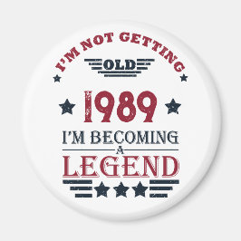 パーソナライズされたヴィンテージ35歳の誕生日プレゼント マグネット