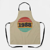 パーソナライズされたヴィンテージ35th誕生日パーティー エプロン (正面)