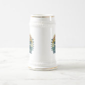 パーソナライズされたヴィンテージ35th誕生日パーティー ビールジョッキ (中央)