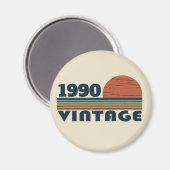 パーソナライズされたヴィンテージ35th誕生日パーティー マグネット (正面/裏面)