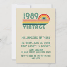 パーソナライズされたヴィンテージ35th誕生日パーティー