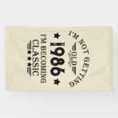 パーソナライズされたヴィンテージ35th誕生日パーティー 横断幕 (横)