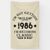 パーソナライズされたヴィンテージ35th誕生日パーティー 横断幕 (縦)