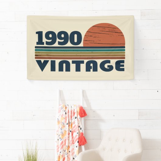 パーソナライズされたヴィンテージ35th誕生日パーティー 横断幕 (インサイチュ)