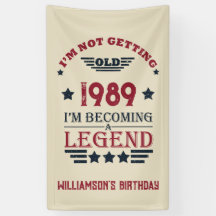 パーソナライズされたヴィンテージ35th誕生日パーティー