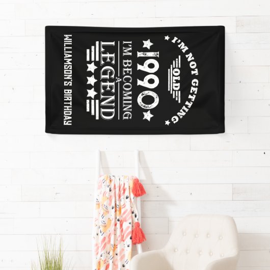 パーソナライズされたヴィンテージ35th誕生日パーティー 横断幕 (インサイチュ)