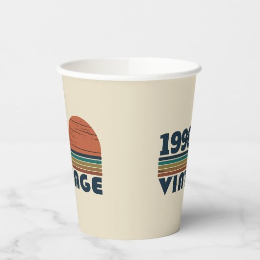 パーソナライズされたヴィンテージ35th誕生日パーティー 紙コップ (左)