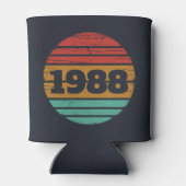 パーソナライズされたヴィンテージ35th誕生日パーティー 缶クーラー (裏面)