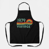 パーソナライズされたヴィンテージ45歳の誕生日プレゼント エプロン (正面)