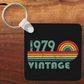 パーソナライズされたヴィンテージ45歳の誕生日プレゼント キーホルダー (正面)