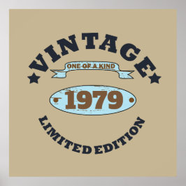 パーソナライズされたヴィンテージ45歳の誕生日プレゼント ポスター