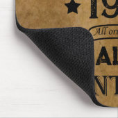 パーソナライズされたヴィンテージ45歳の誕生日プレゼント マウスパッド (コーナー)