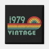 パーソナライズされたヴィンテージ45歳の誕生日プレゼント マグネット (正面)