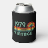 パーソナライズされたヴィンテージ45歳の誕生日プレゼント 缶クーラー (缶裏面)