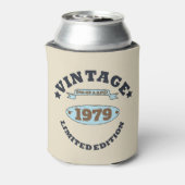 パーソナライズされたヴィンテージ45歳の誕生日プレゼント 缶クーラー (缶裏面)