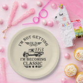 パーソナライズされたヴィンテージ50歳の誕生日パーティー ペーパープレート (パーティー)