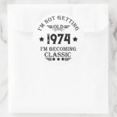 パーソナライズされたヴィンテージ50歳の誕生日パーティー ラウンドシール (バッグ)