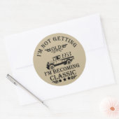 パーソナライズされたヴィンテージ50歳の誕生日パーティー ラウンドシール (封筒)