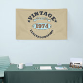 パーソナライズされたヴィンテージ50歳の誕生日パーティー 横断幕 (トレードショー)