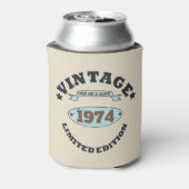 パーソナライズされたヴィンテージ50歳の誕生日パーティー 缶クーラー (缶裏面)